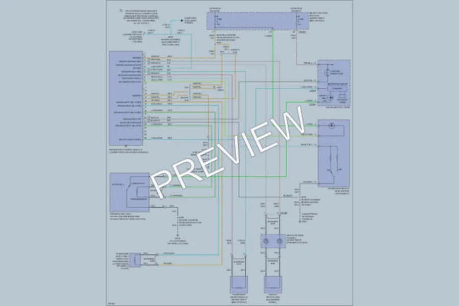2006 Ford Ranger Supplemental Restraints wiring diagram preview