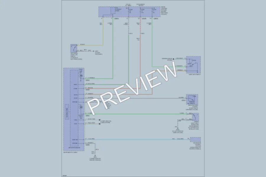 2006 Ford Ranger Warning Systems wiring diagram preview