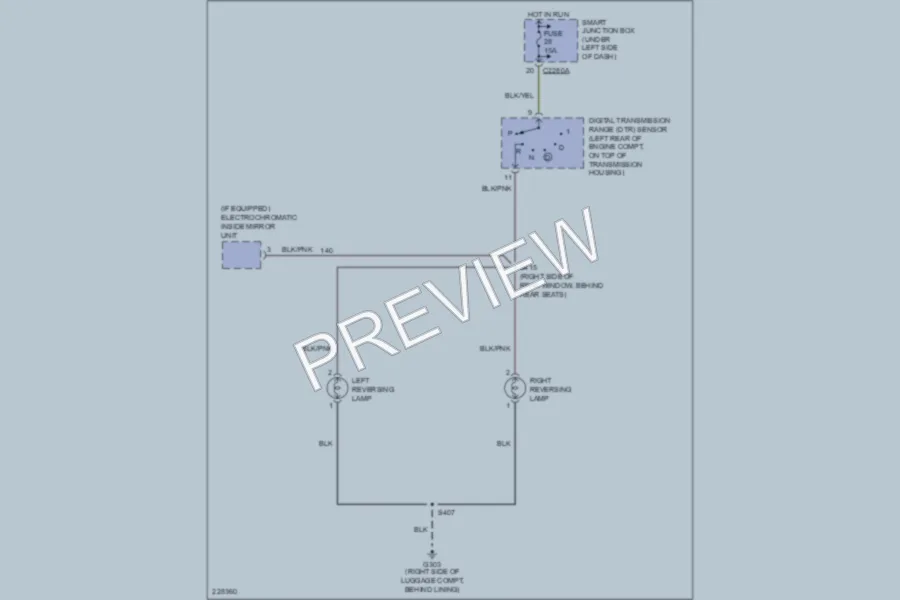 2006 Ford Taurus Exterior Lights wiring diagram preview