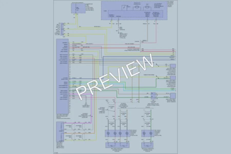 2006 GMC 1500 Supplemental Restraints wiring diagram preview