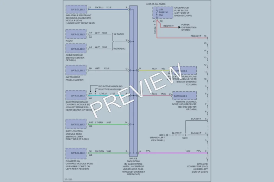 2006 GMC G3500 Computer Data Lines wiring diagram preview