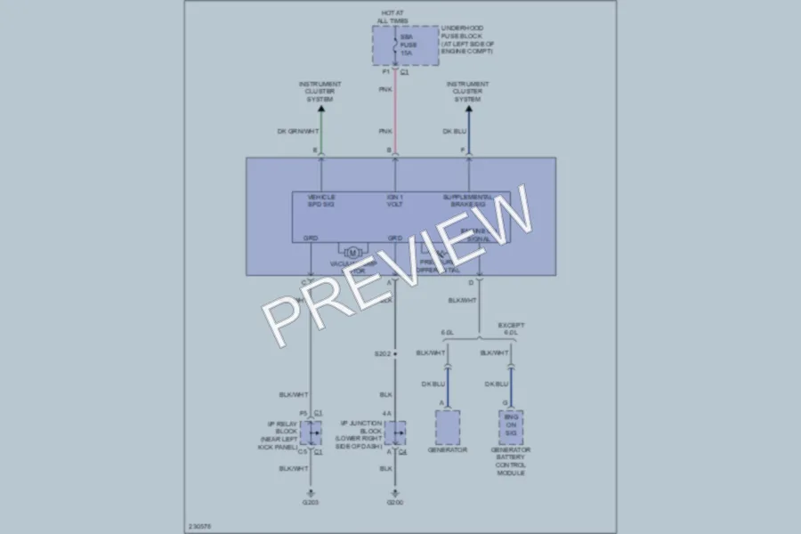 2006 GMC 1500 Anti Lock Brakes wiring diagram preview