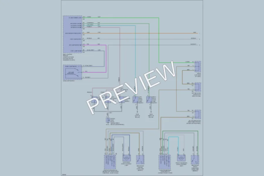 2006 GMC K2500YukonXL Interior Lights wiring diagram preview
