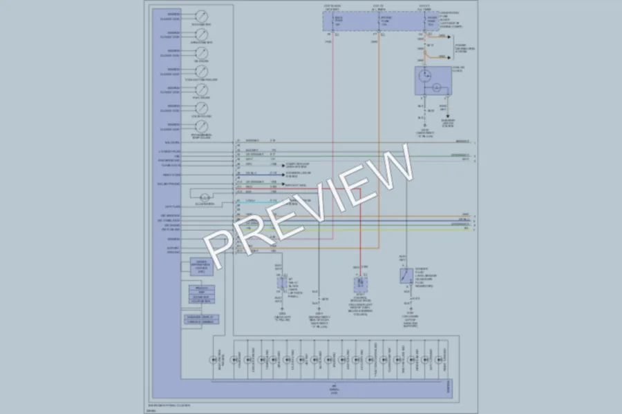 2006 GMC Yukon Instrument Cluster wiring diagram preview