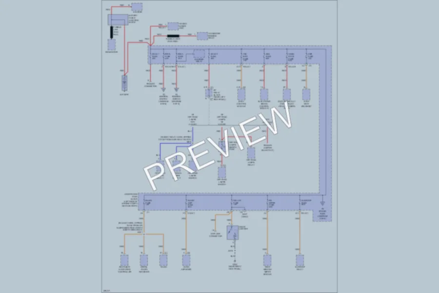 2006 HUMMER H2SUT Power Distribution wiring diagram preview