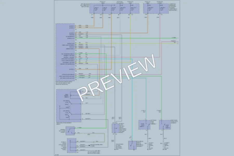 2006 HUMMER H2SUT Warning Systems wiring diagram preview