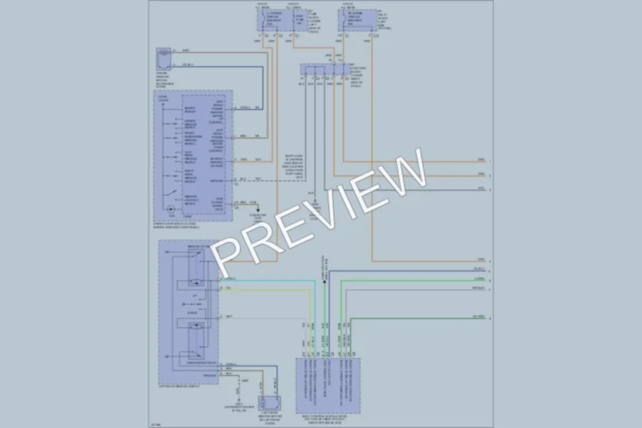 2006 HUMMER H2SUV Power Windows wiring diagram preview