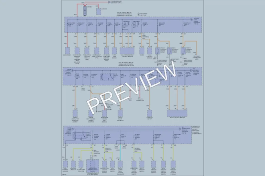 2006 HUMMER H3 Power Distribution wiring diagram preview