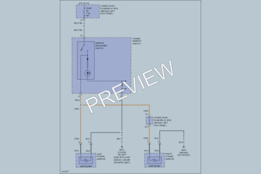 2006 Honda Accord Defoggers wiring diagram preview