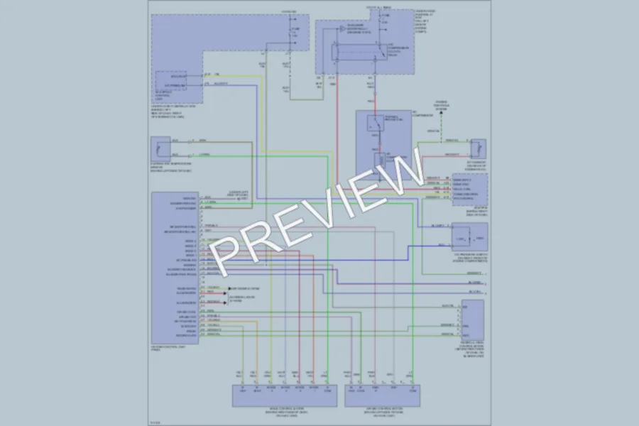 2006 Honda CRV Air Conditioning wiring diagram preview