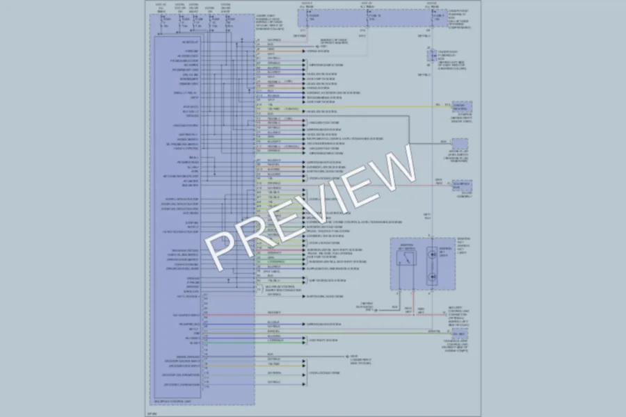 2006 Honda CRV Body Control Modules wiring diagram preview