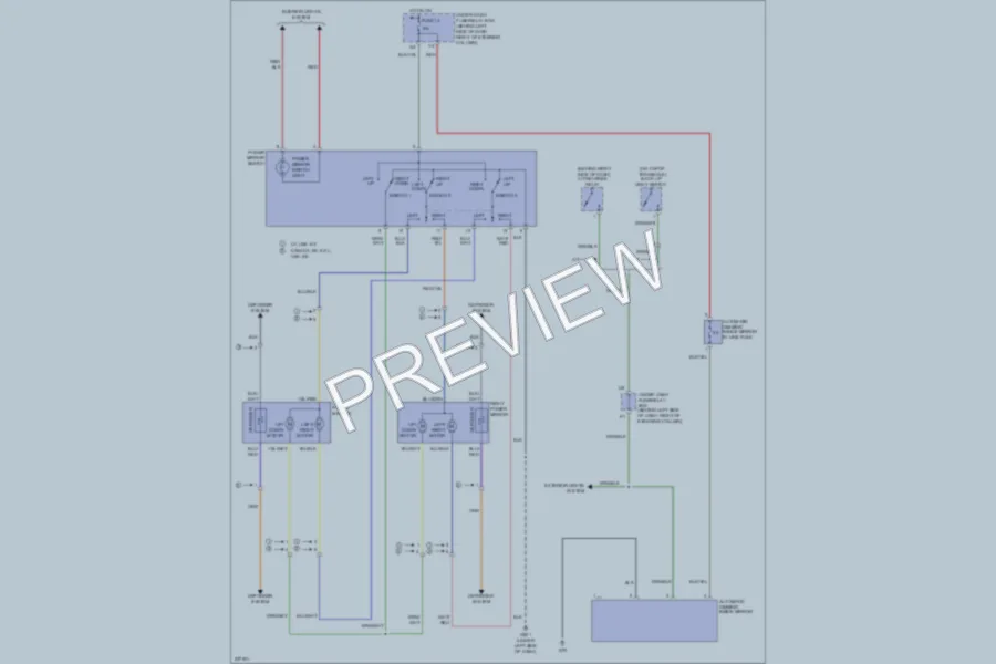 2006 Honda CRV Power Mirrors wiring diagram preview