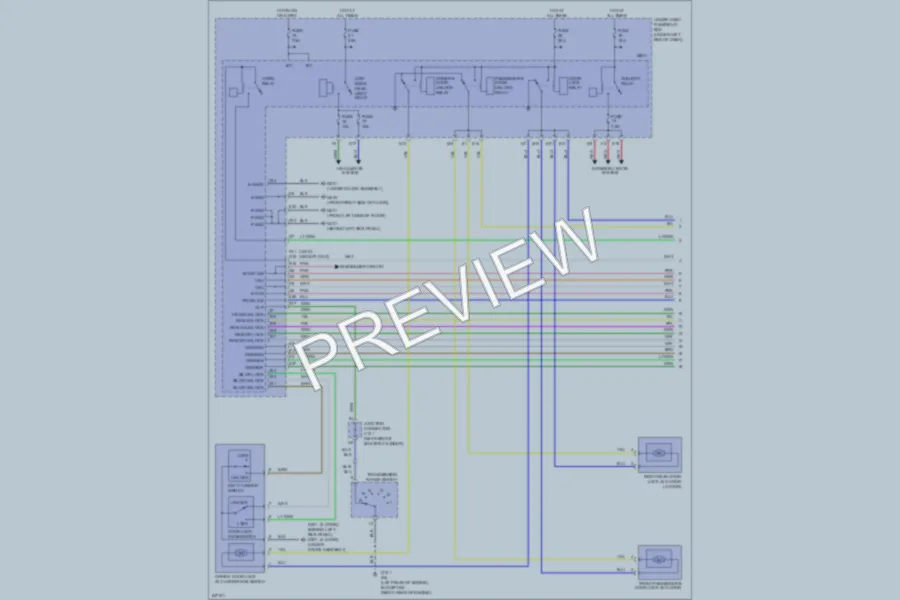 2006 Honda Civic Power Door Locks wiring diagram preview