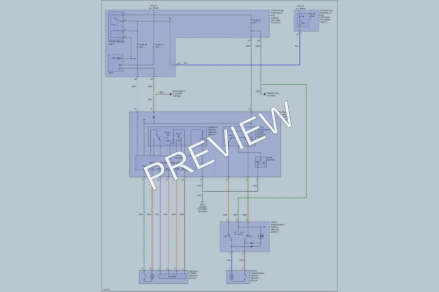 2006 Honda Civic Power Windows wiring diagram preview