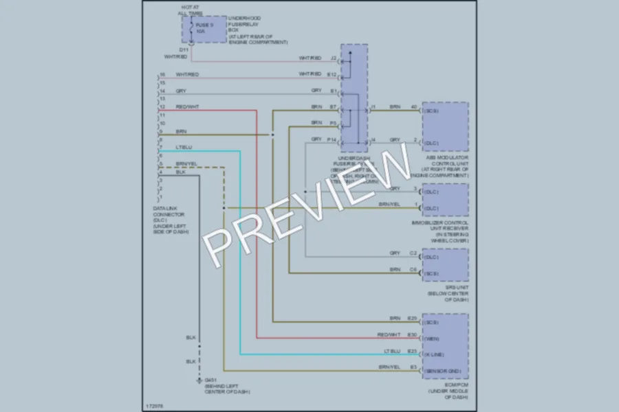 2006 Honda Element Computer Data Lines wiring diagram preview