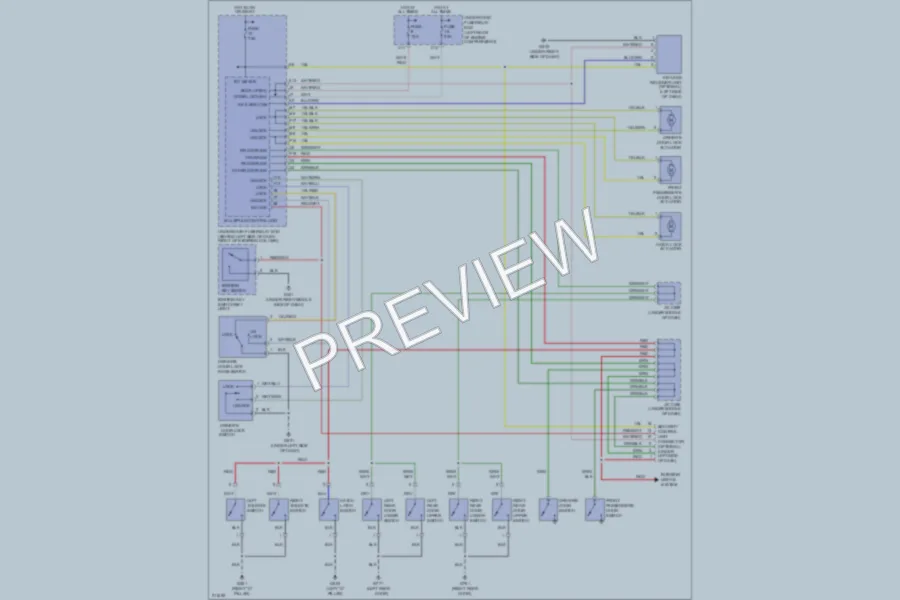 2006 Honda Element Power Door Locks wiring diagram preview
