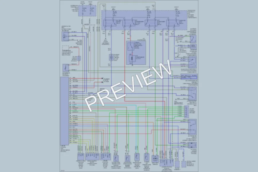 2006 Honda Insight Air Conditioning wiring diagram preview