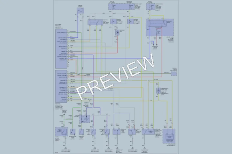 2006 Honda Insight Power Door Locks wiring diagram preview
