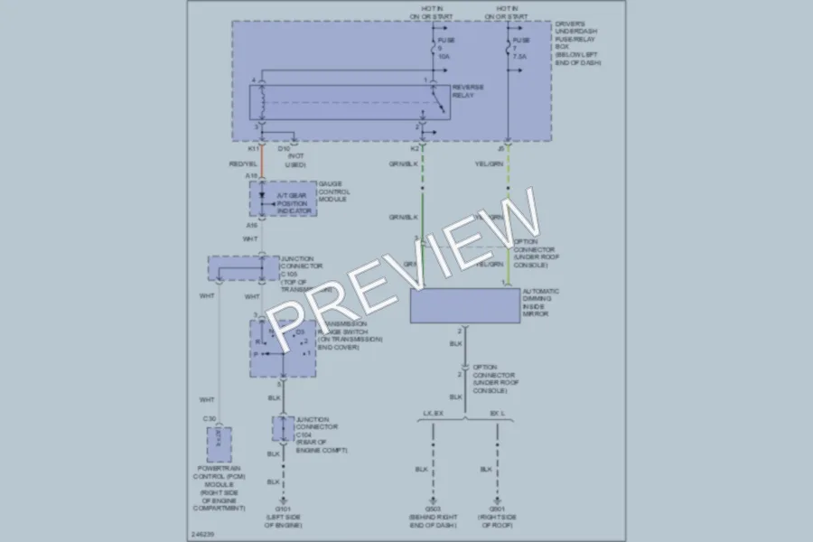 2006 Honda Pilot Power Mirrors wiring diagram preview