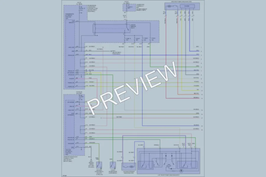 2006 Honda Pilot Power Windows wiring diagram preview