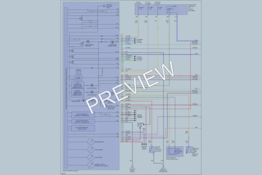 2006 Honda Ridgeline Instrument Cluster wiring diagram preview