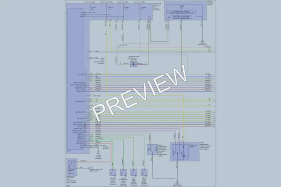 2006 Honda Ridgeline Power Door Locks wiring diagram preview