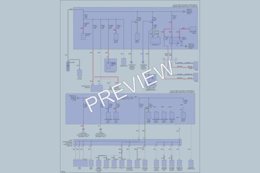 2006 Hyundai Accent Power Distribution wiring diagram preview