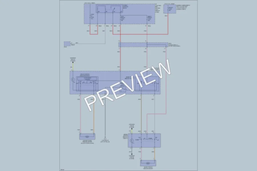 2006 Hyundai Accent Power Windows wiring diagram preview