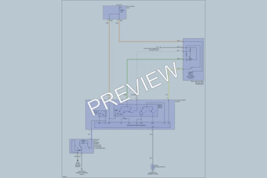 2006 Hyundai Accent Wiper Washer wiring diagram preview