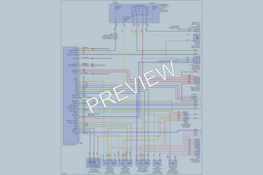 2006 Hyundai Azera Air Conditioning wiring diagram preview