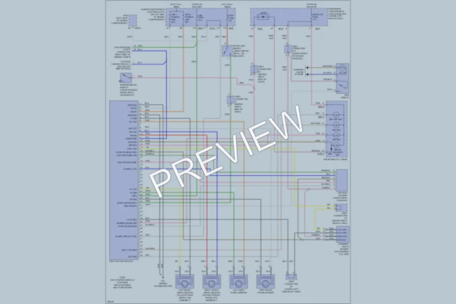 2006 Hyundai Azera Anti Lock Brakes wiring diagram preview