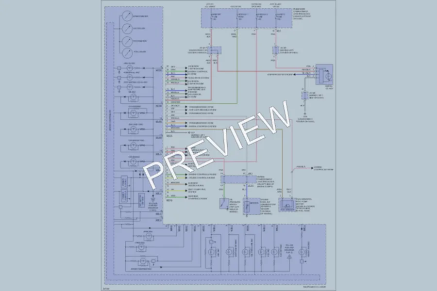 2006 Hyundai Azera Instrument Cluster wiring diagram preview