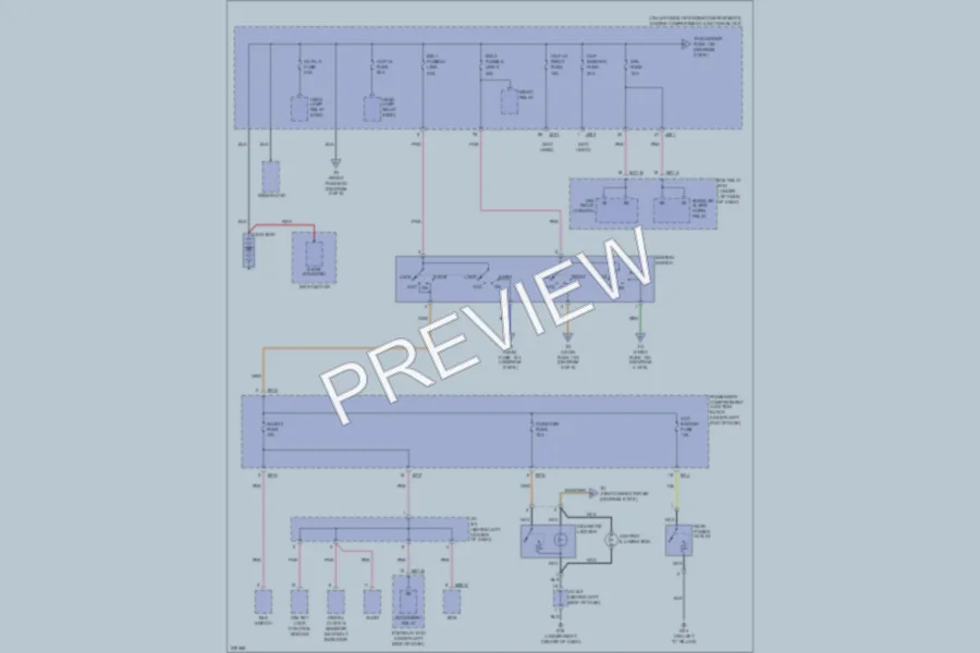 2006 Hyundai Azera Power Distribution wiring diagram preview