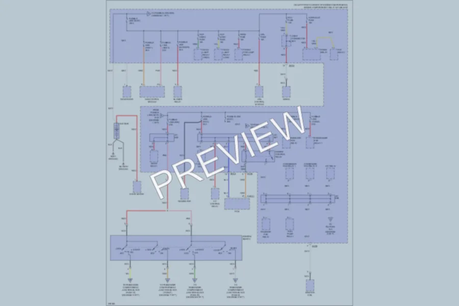 2006 Hyundai Elantra Power Distribution wiring diagram preview