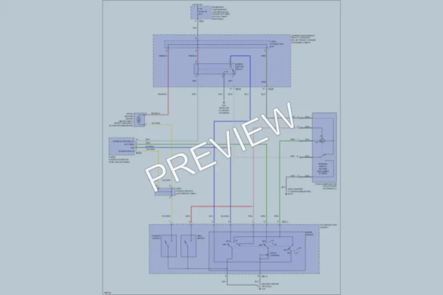 2006 Hyundai Elantra Wiper Washer wiring diagram preview