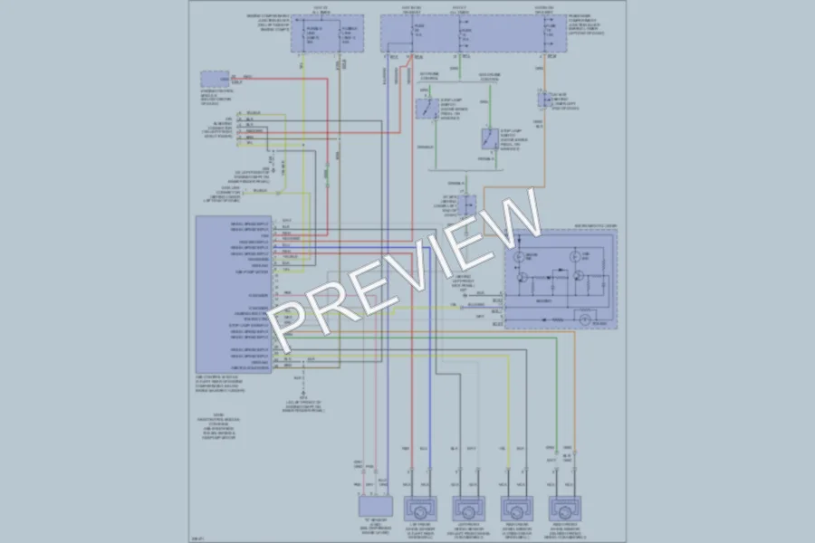 2006 Hyundai SantaFe Anti Lock Brakes wiring diagram preview