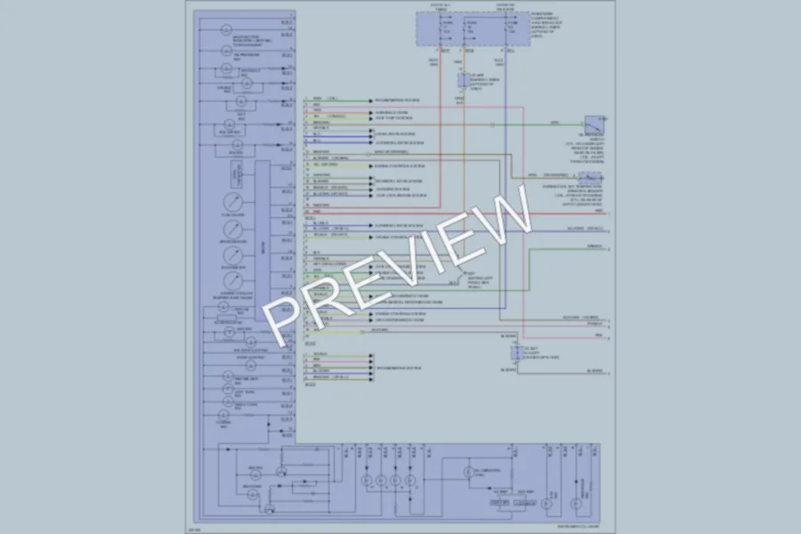 2006 Hyundai SantaFe Instrument Cluster wiring diagram preview