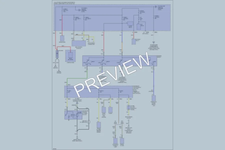 2006 Hyundai SantaFe Power Distribution wiring diagram preview