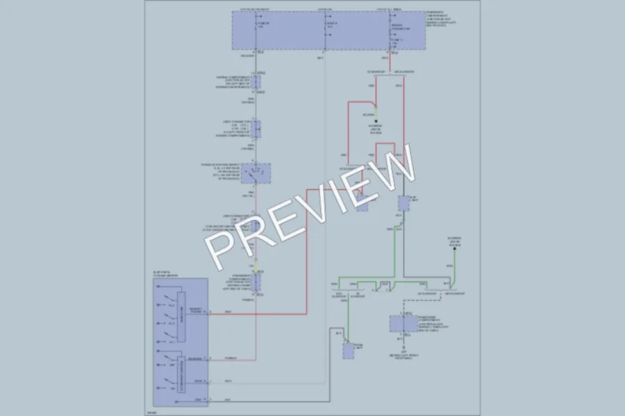 2006 Hyundai SantaFe Power Mirrors wiring diagram preview