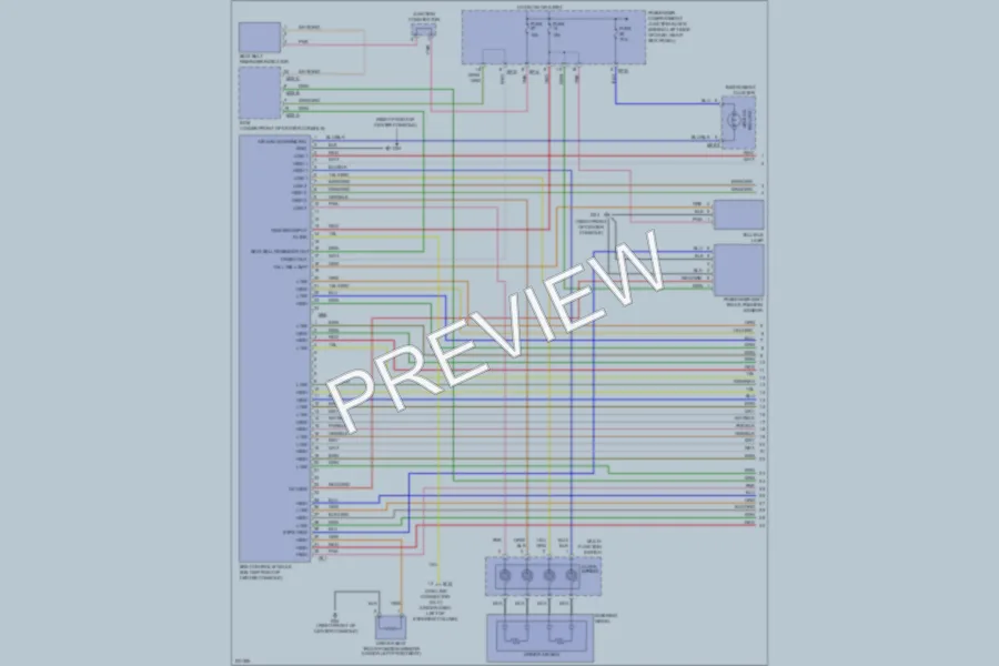 2006 Hyundai Sonata Supplemental Restraints wiring diagram preview