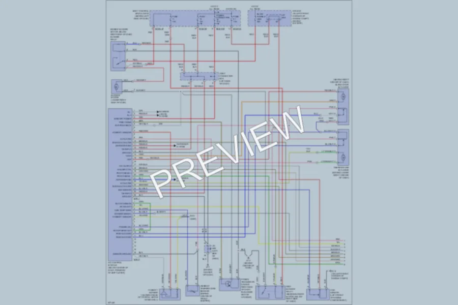 2006 Hyundai Tiburon Air Conditioning wiring diagram preview