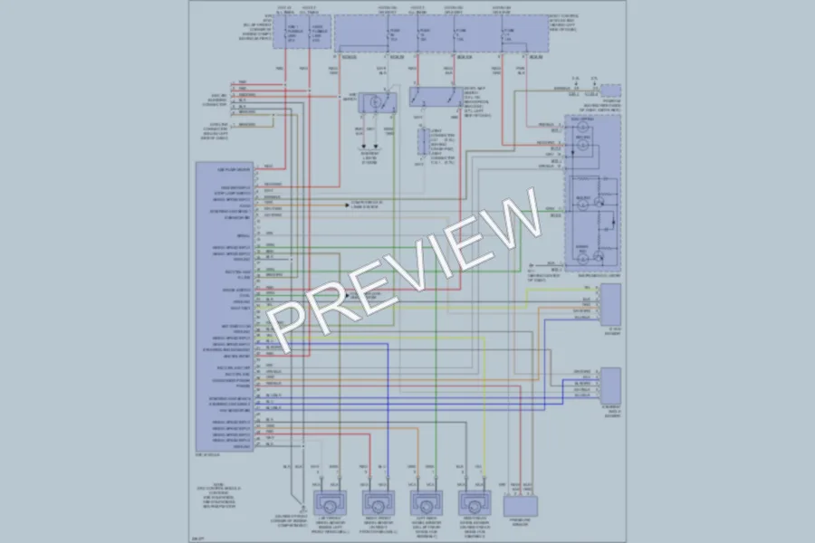 2006 Hyundai Tiburon Anti Lock Brakes wiring diagram preview