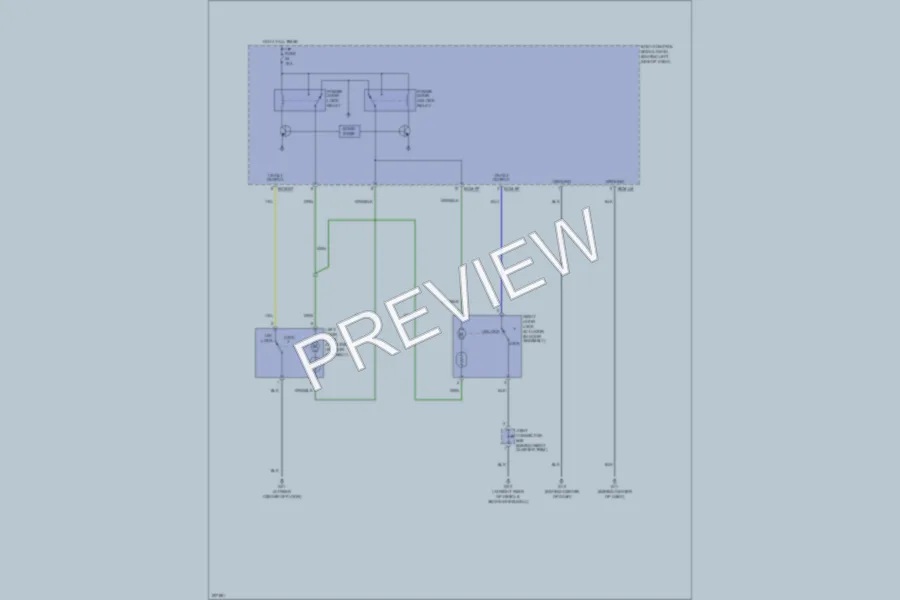 2006 Hyundai Tiburon Power Door Locks wiring diagram preview