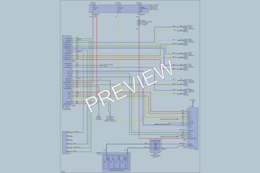 2006 Hyundai Tiburon Radio wiring diagram preview