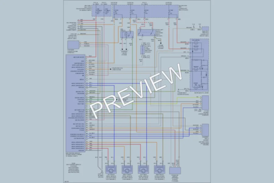 2006 Hyundai Tucson Anti Lock Brakes wiring diagram preview