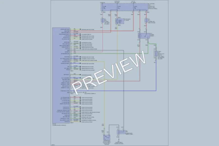 2006 Hyundai Tucson Body Control Modules wiring diagram preview