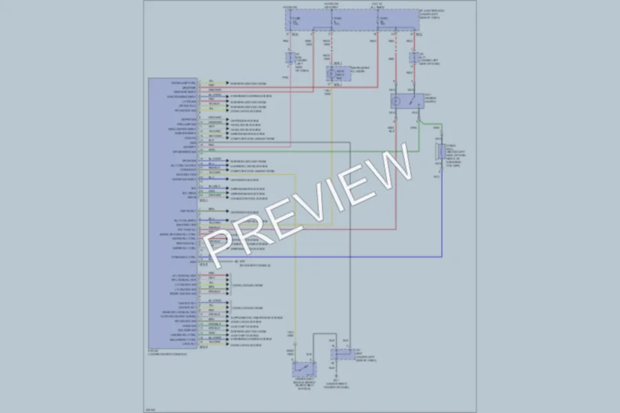 2006 Hyundai Tucson Warning Systems wiring diagram preview