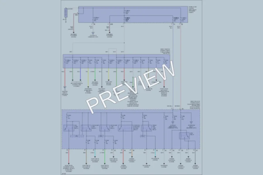 2006 Infiniti FX35 Power Distribution wiring diagram preview