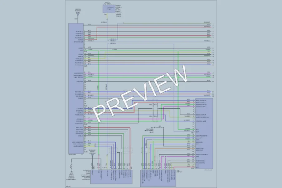 2006 Infiniti FX35 Radio wiring diagram preview