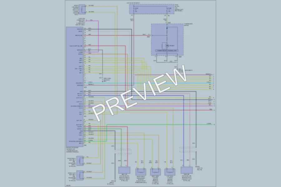 2006 Infiniti FX35 Supplemental Restraints wiring diagram preview